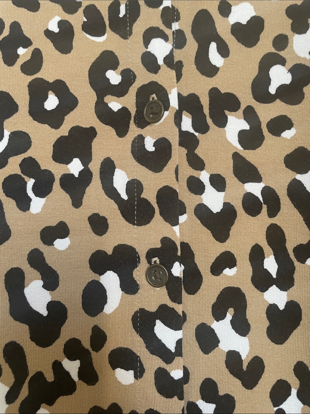 Kim Rogers Camel, Black & White Leopard-Print Tunic - Picture 4 of 4